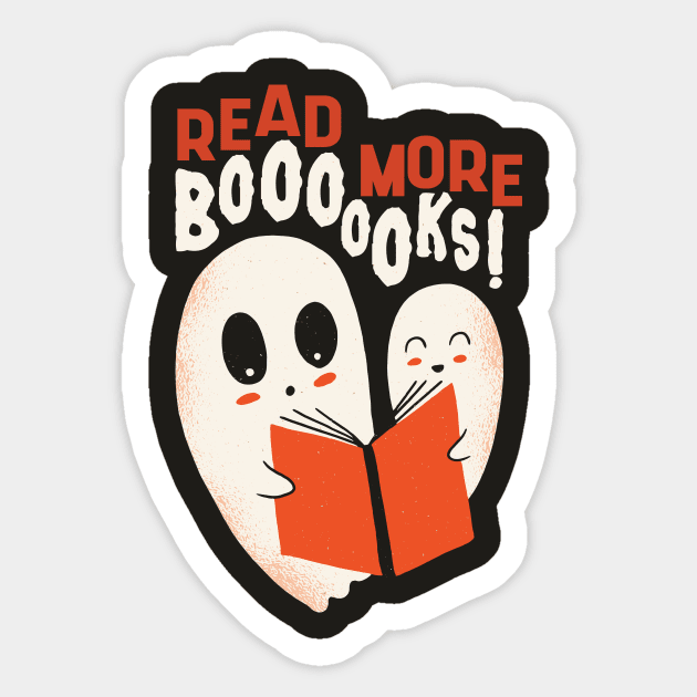 Read More Boooooks! | Cute Halloween Ghosts Sticker by SLAG_Creative